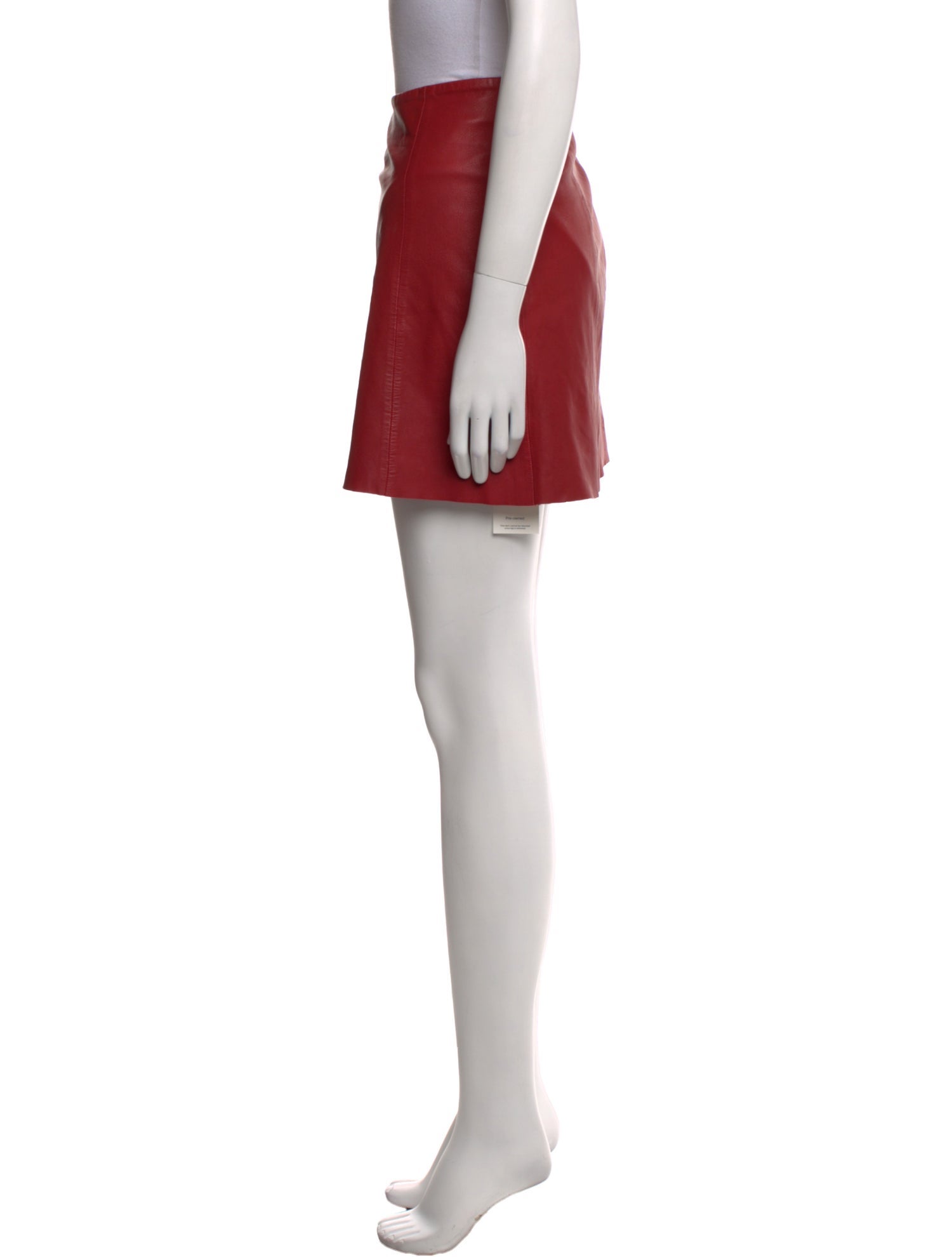 Veda Lamb Leather Mini Skirt