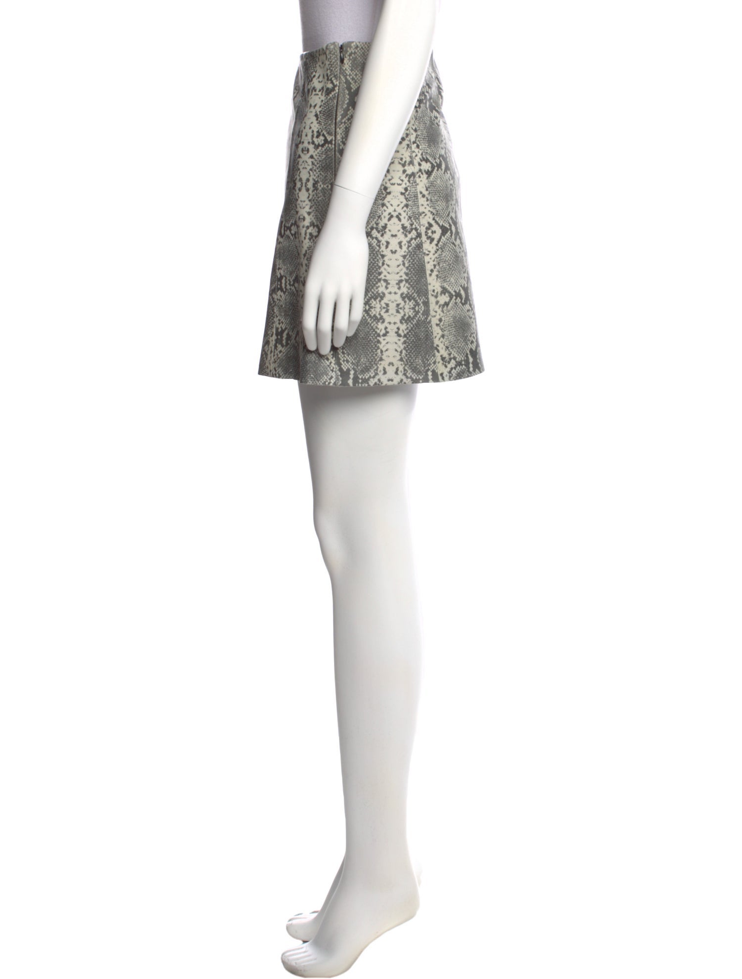 Veda Lamb Leather Mini Skirt