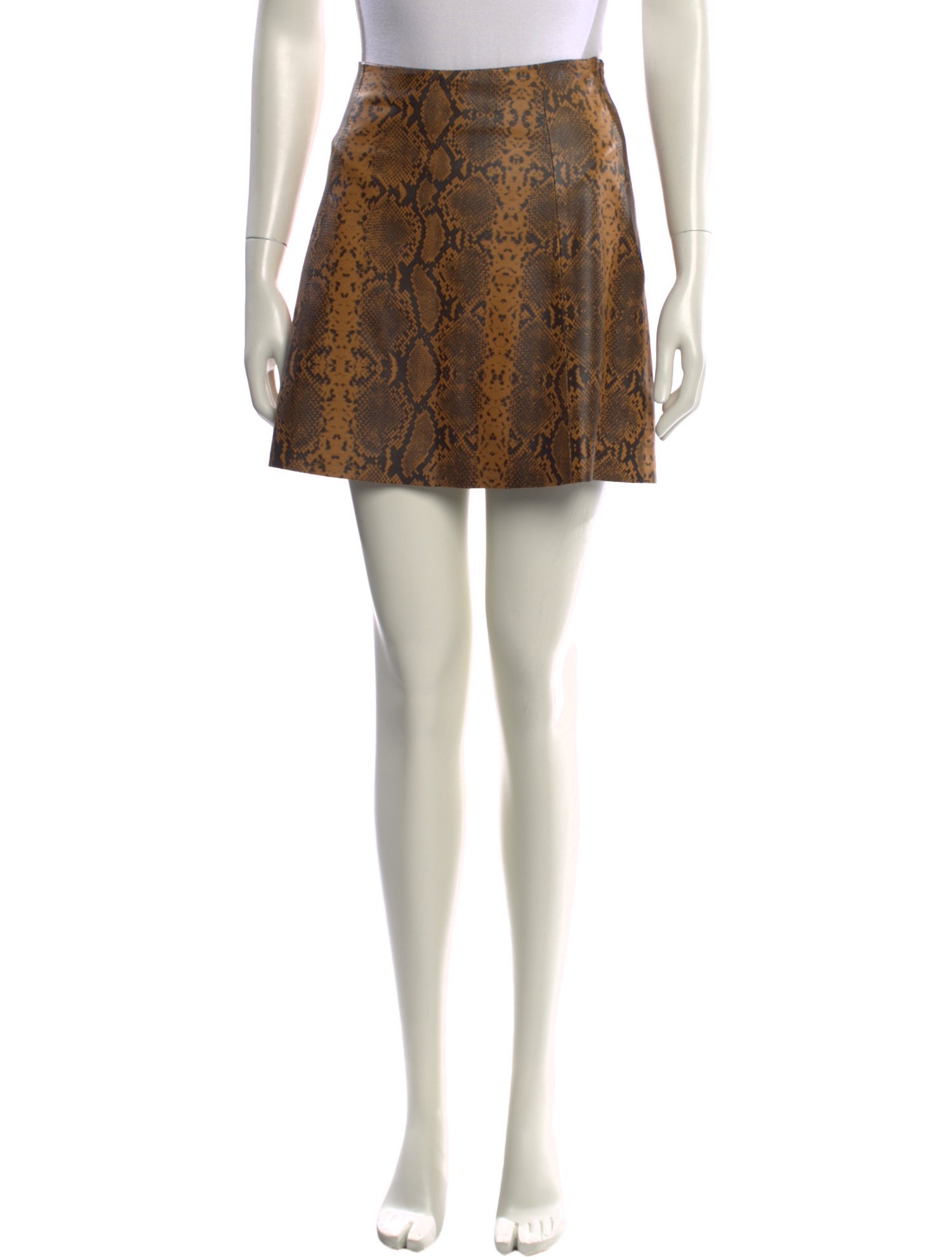 Veda Leather Mini Skirt