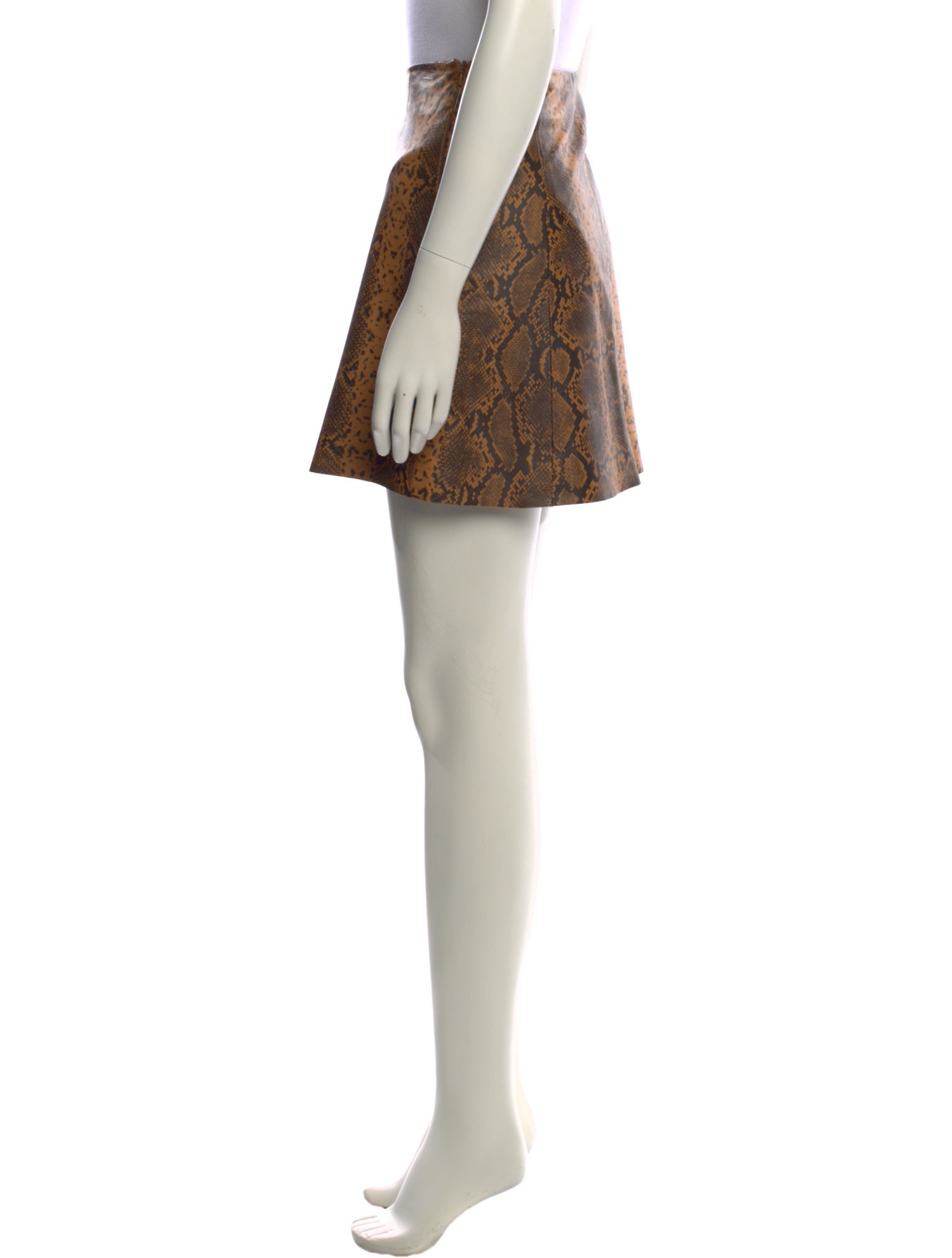 Veda Leather Mini Skirt