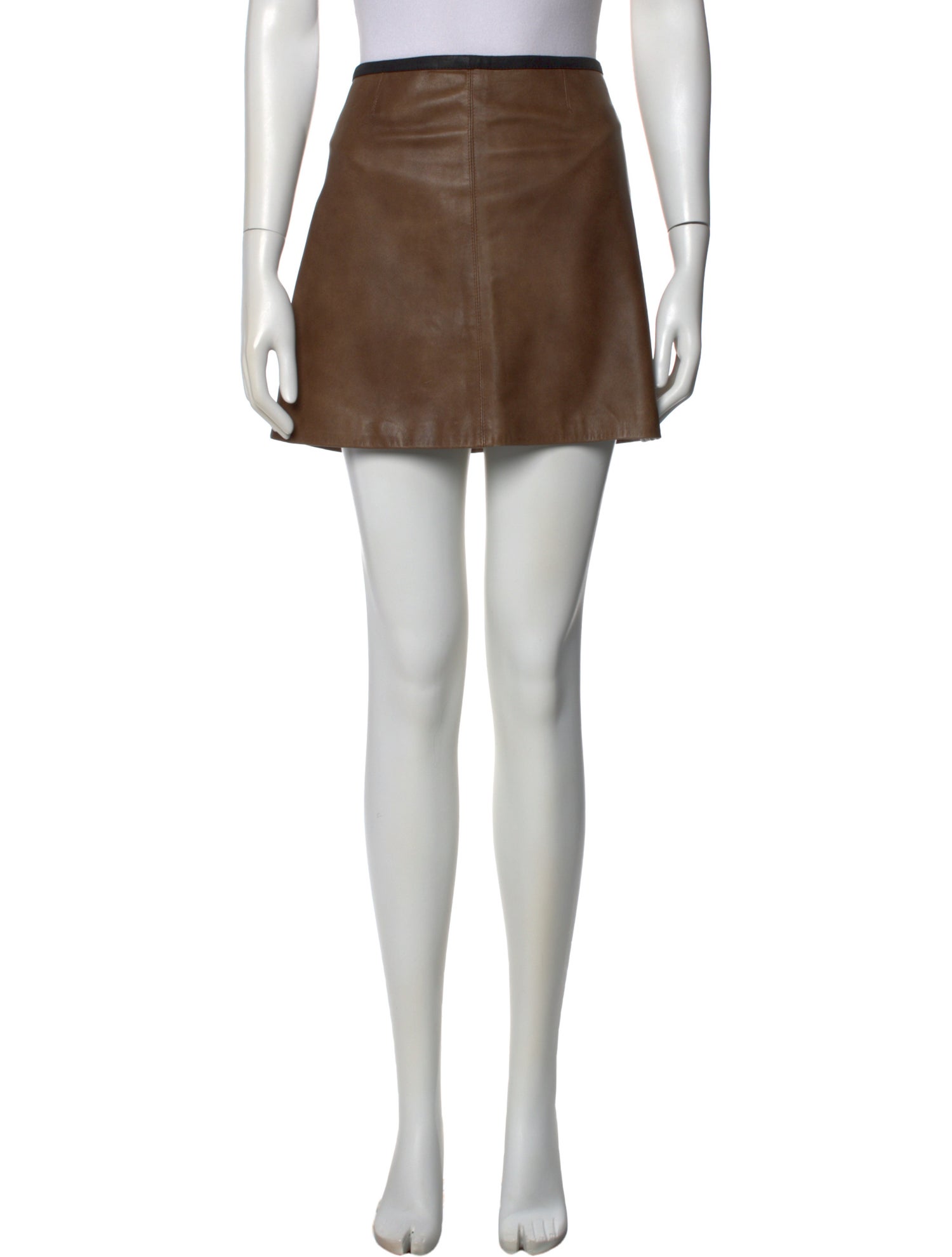 Veda Leather Mini Skirt