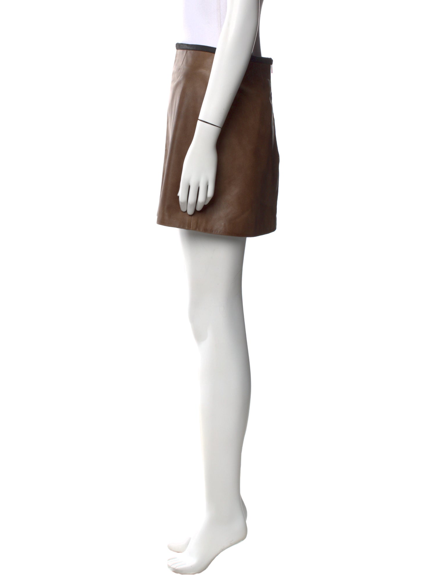 Veda Leather Mini Skirt
