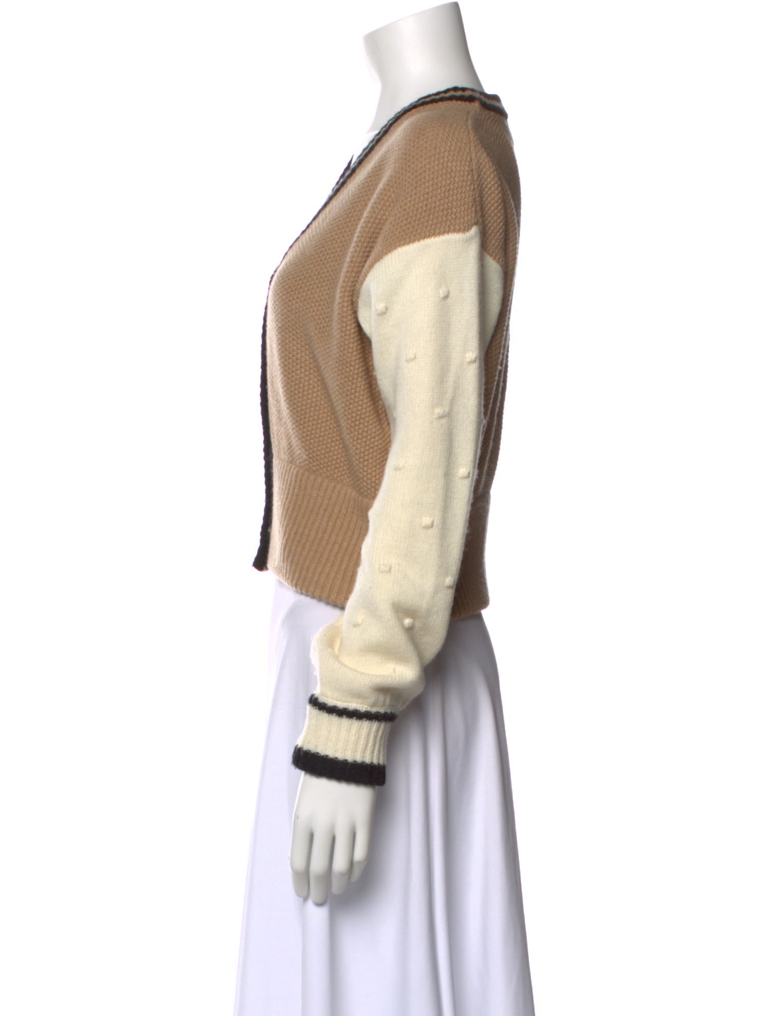 Veda Merino Wool Colorblock Pattern Sweater