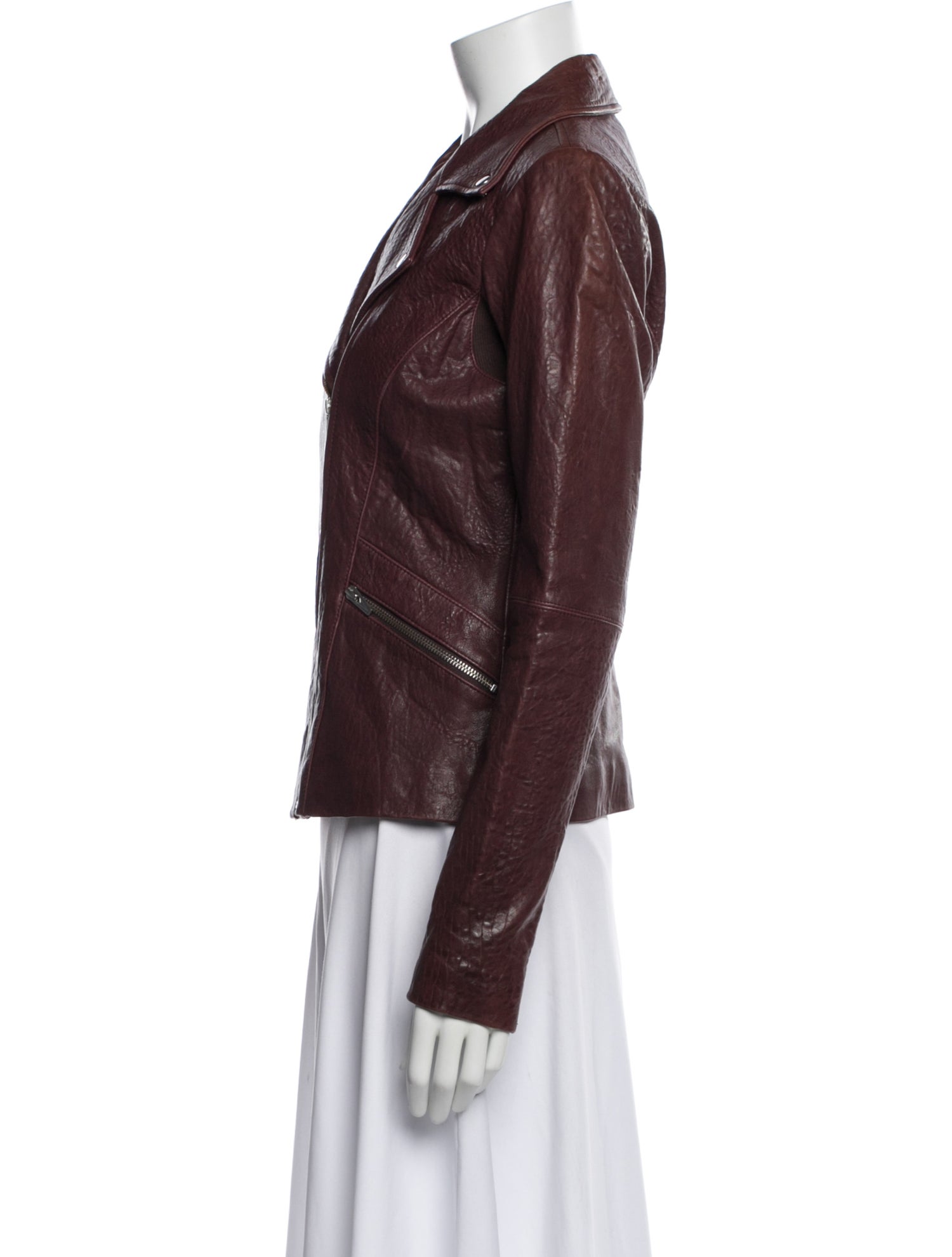 Veda Lamb Leather Biker Jacket