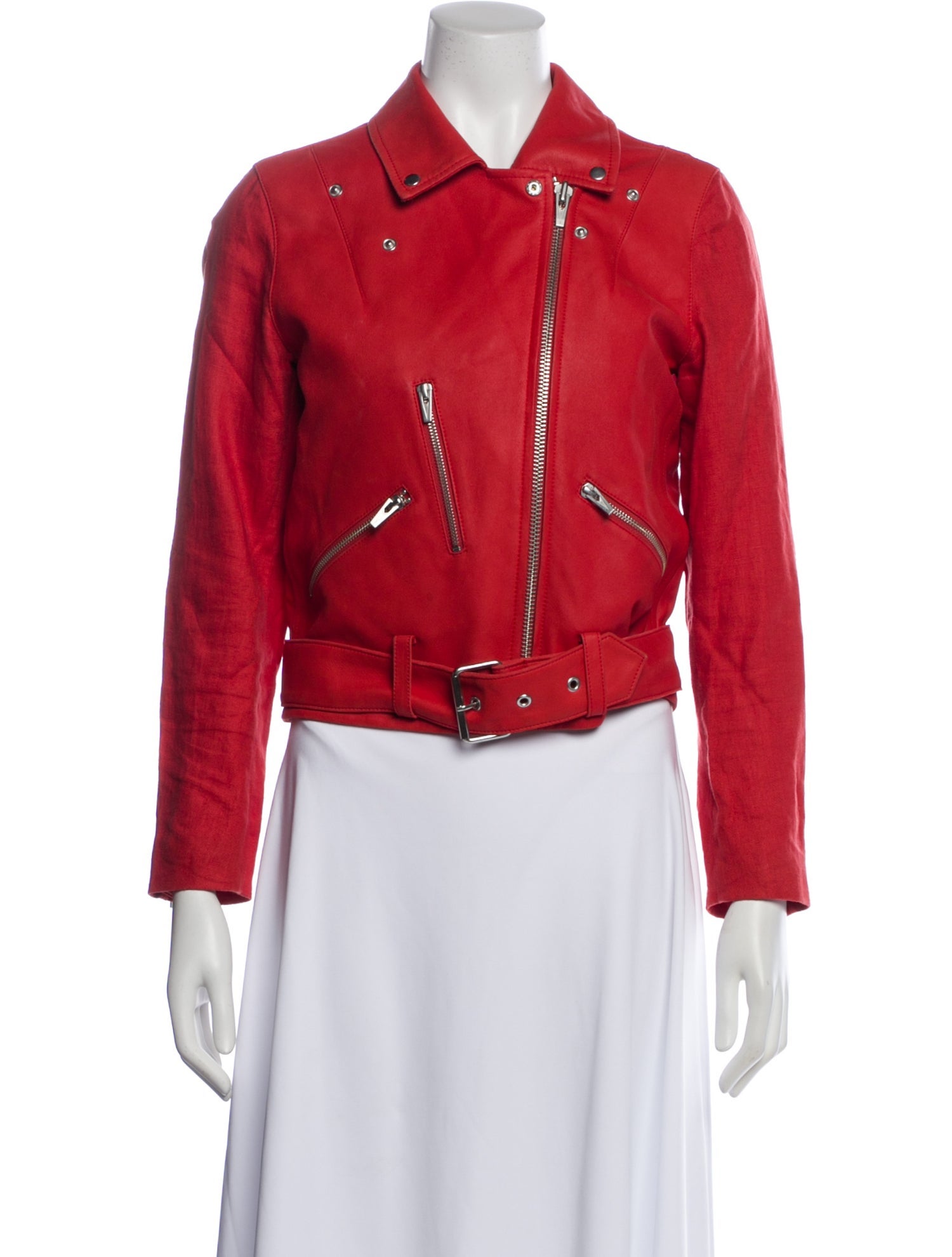 Veda Goat Leather Biker Jacket