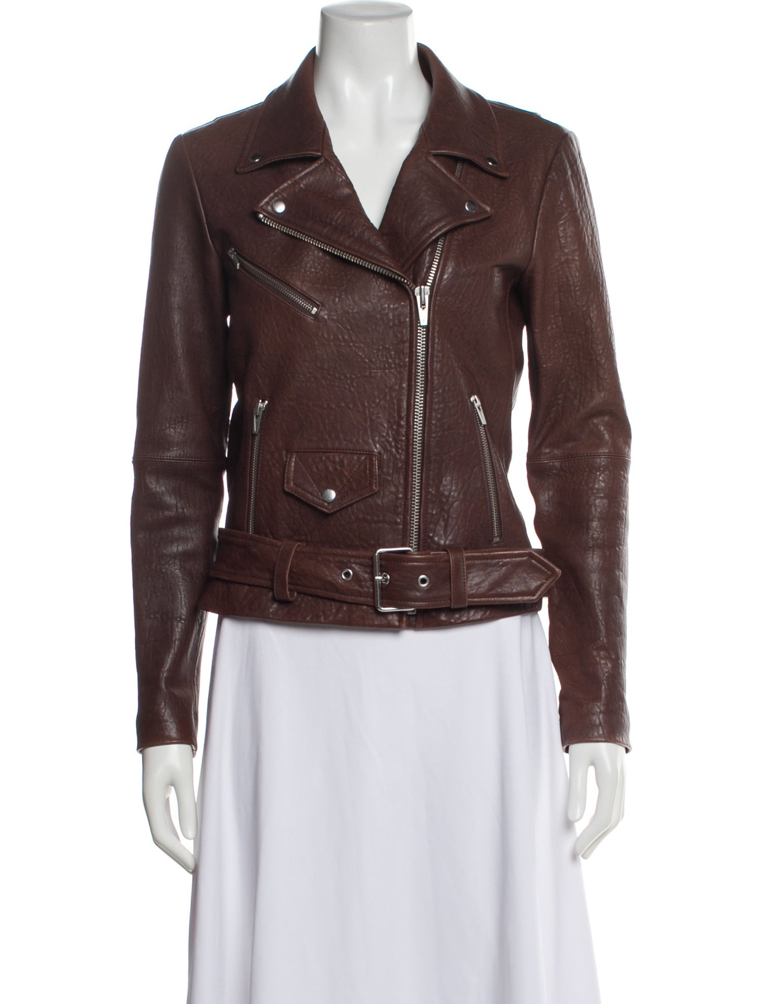 Veda Leather Biker Jacket