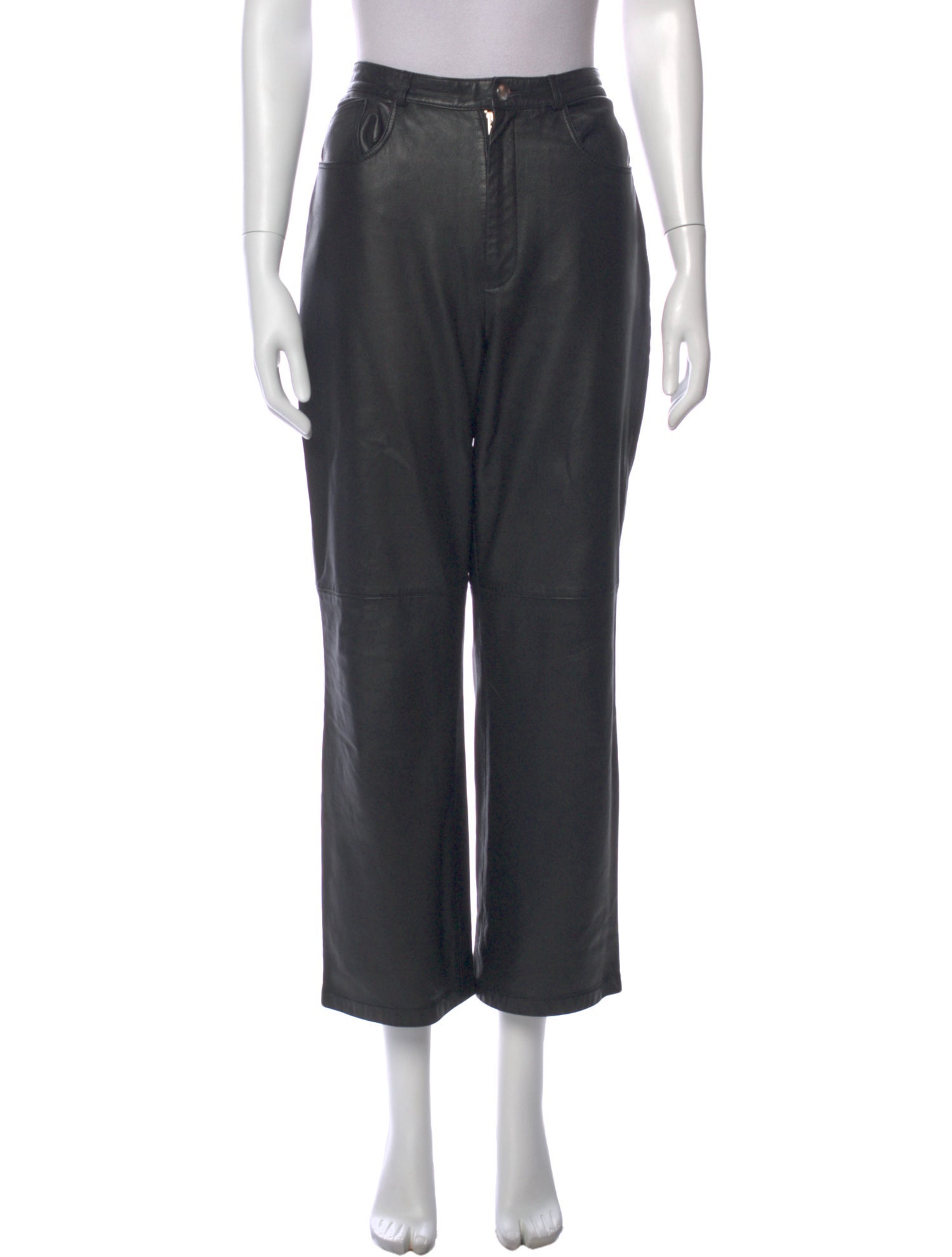 Veda Leather Wide Leg Pants