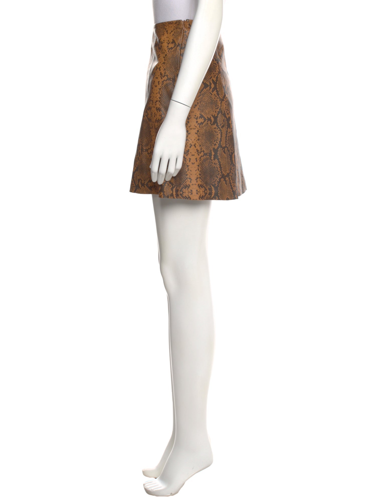 Veda Leather Mini Skirt