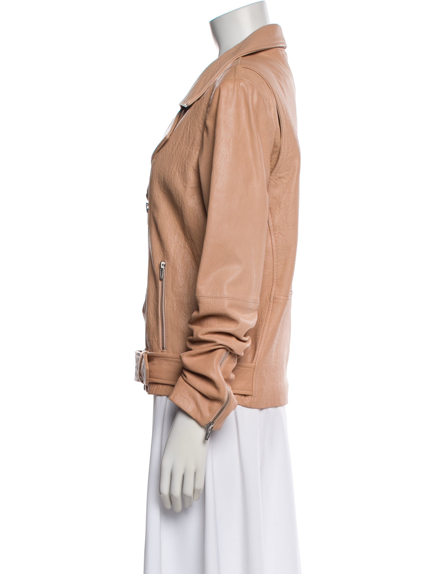 Veda Lamb Leather Biker Jacket