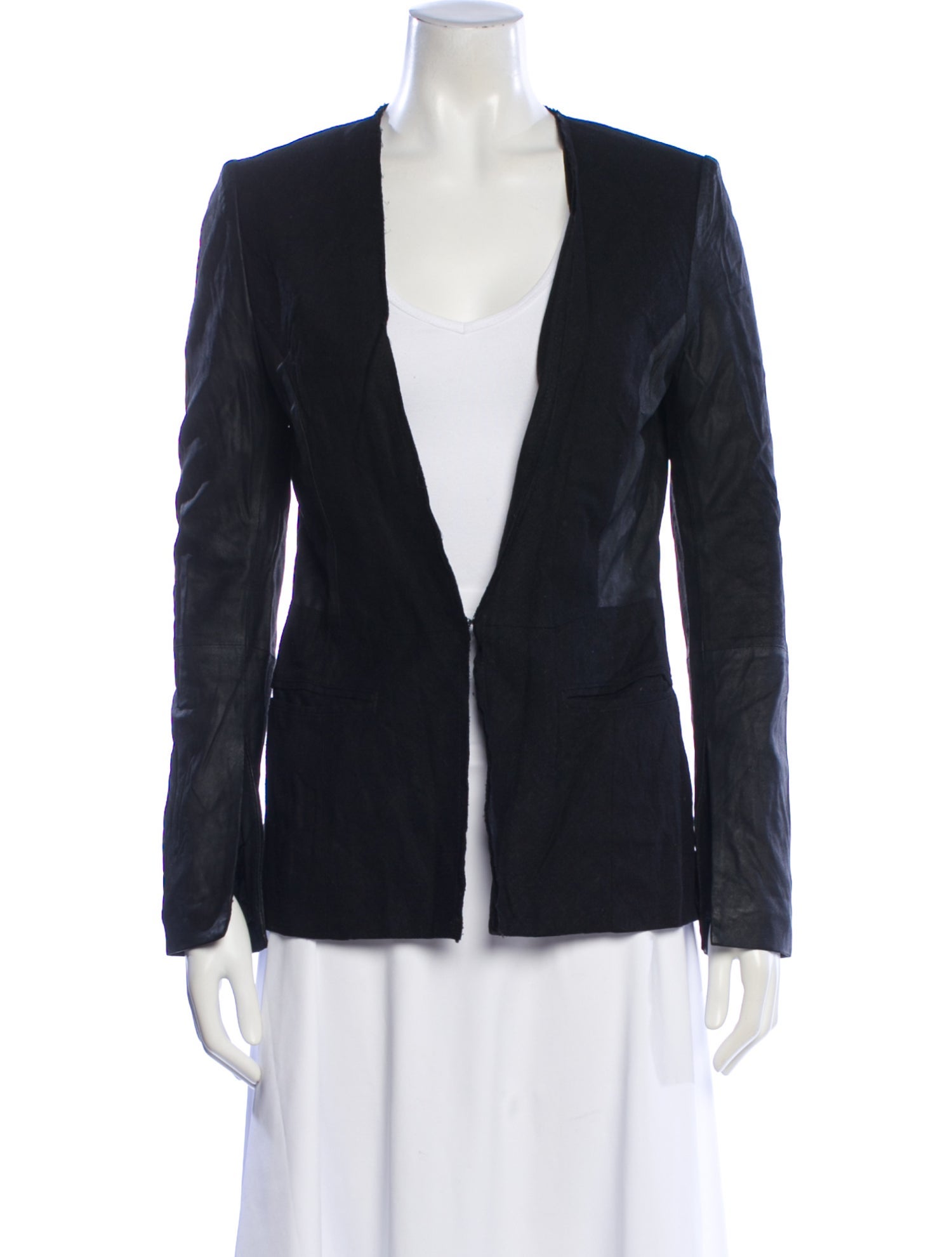 Veda Calf Leather Blazer