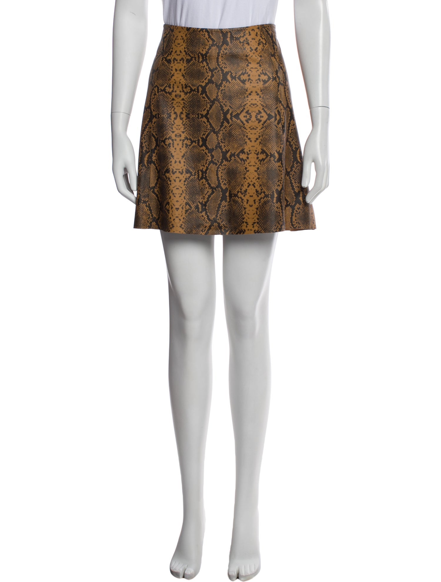 Veda Leather Mini Skirt