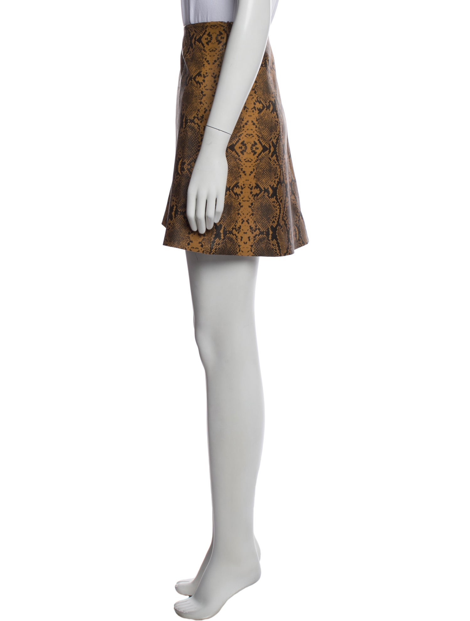 Veda Leather Mini Skirt