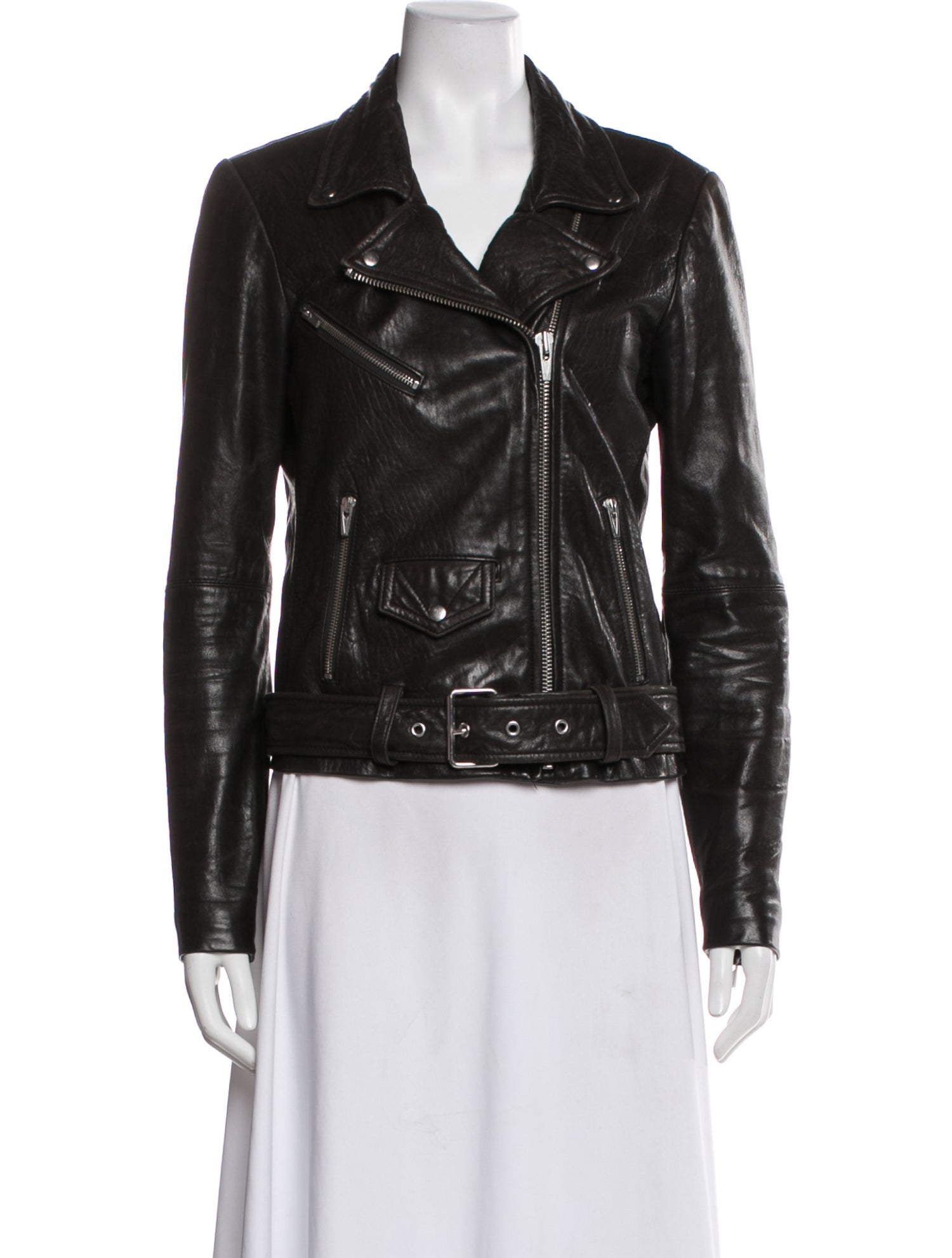 Veda Leather Biker Jacket