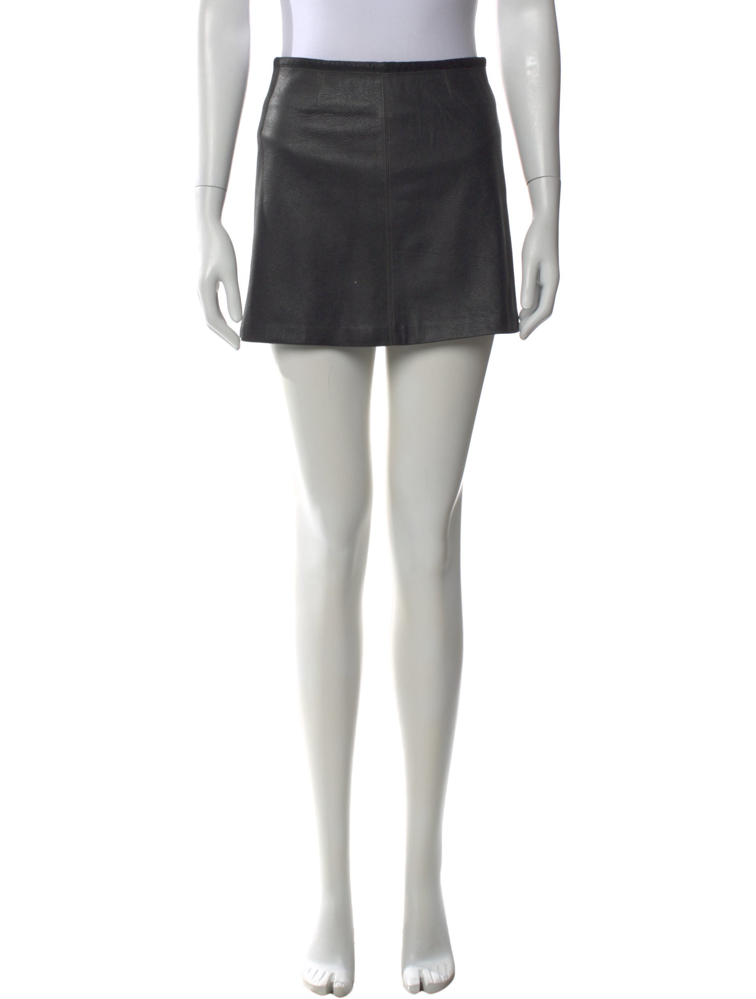 Veda Leather Mini Skirt