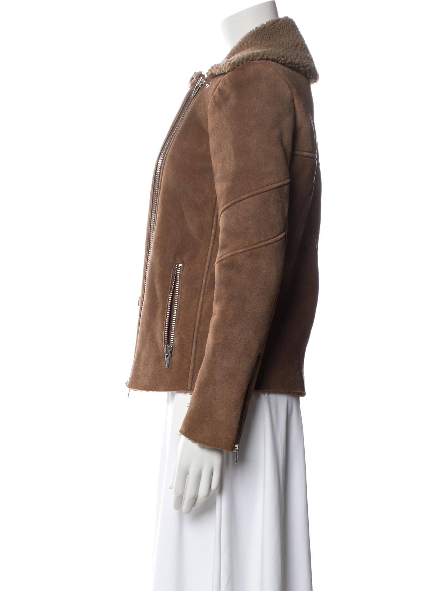 Veda Shearling Biker Jacket