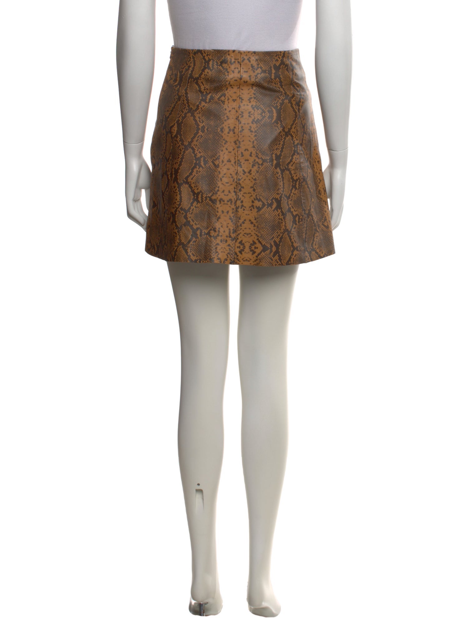 Veda Leather Mini Skirt