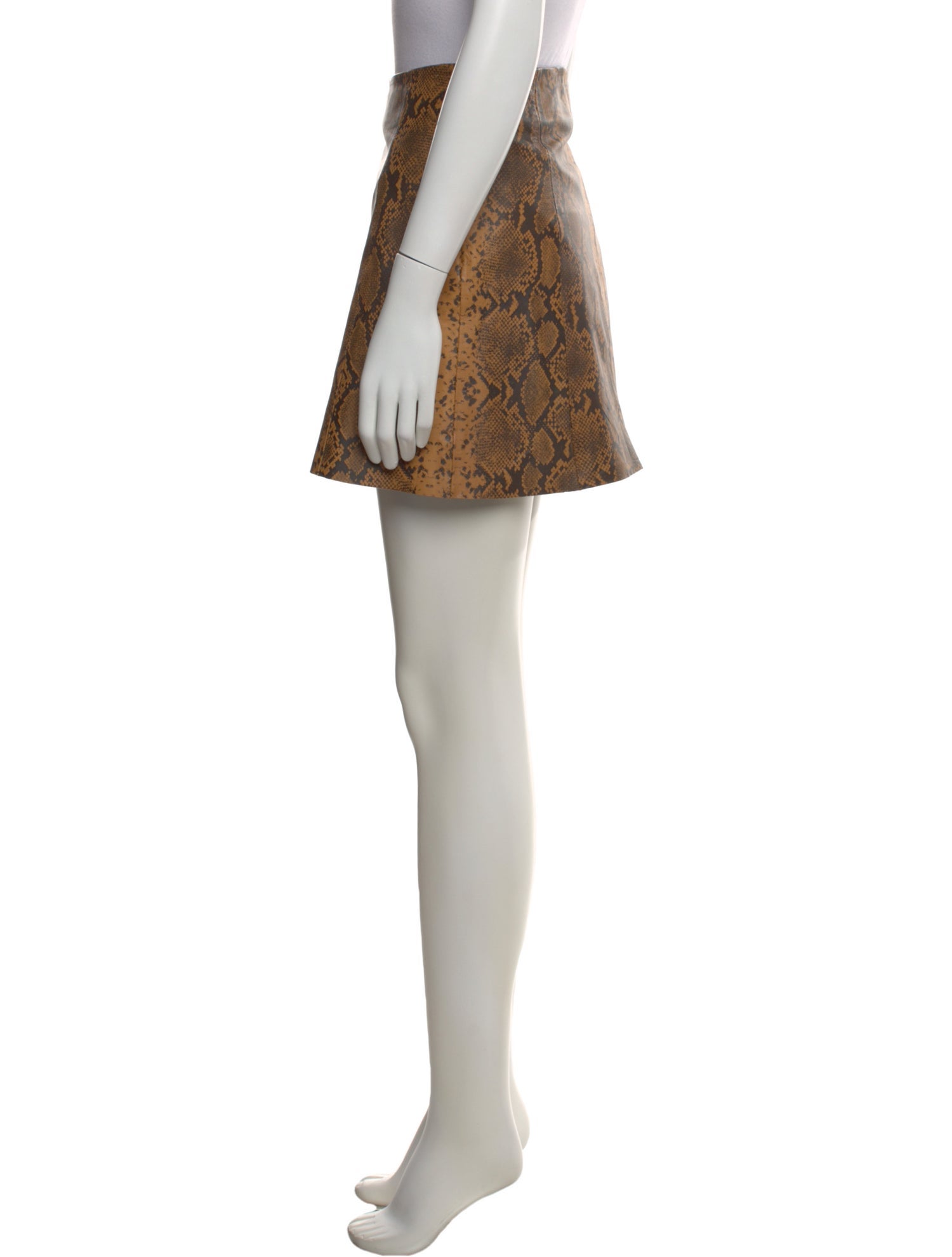 Veda Leather Mini Skirt