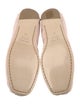 Vic Matie Leather Chain-Link Accents Ballet Flats