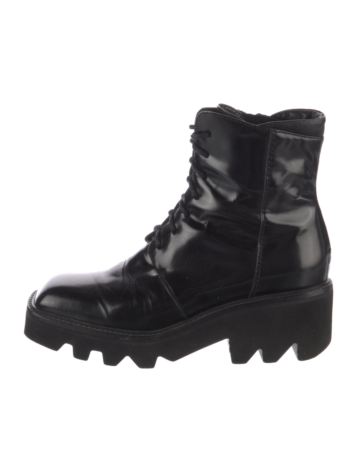 Vic Matie Leather Combat Boots