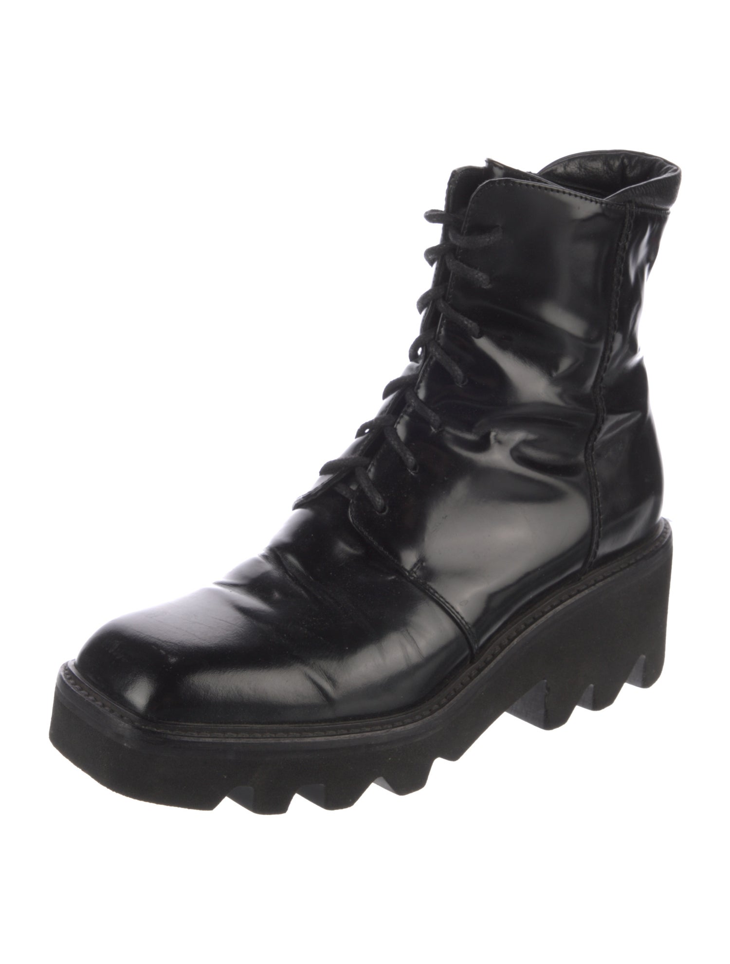 Vic Matie Leather Combat Boots