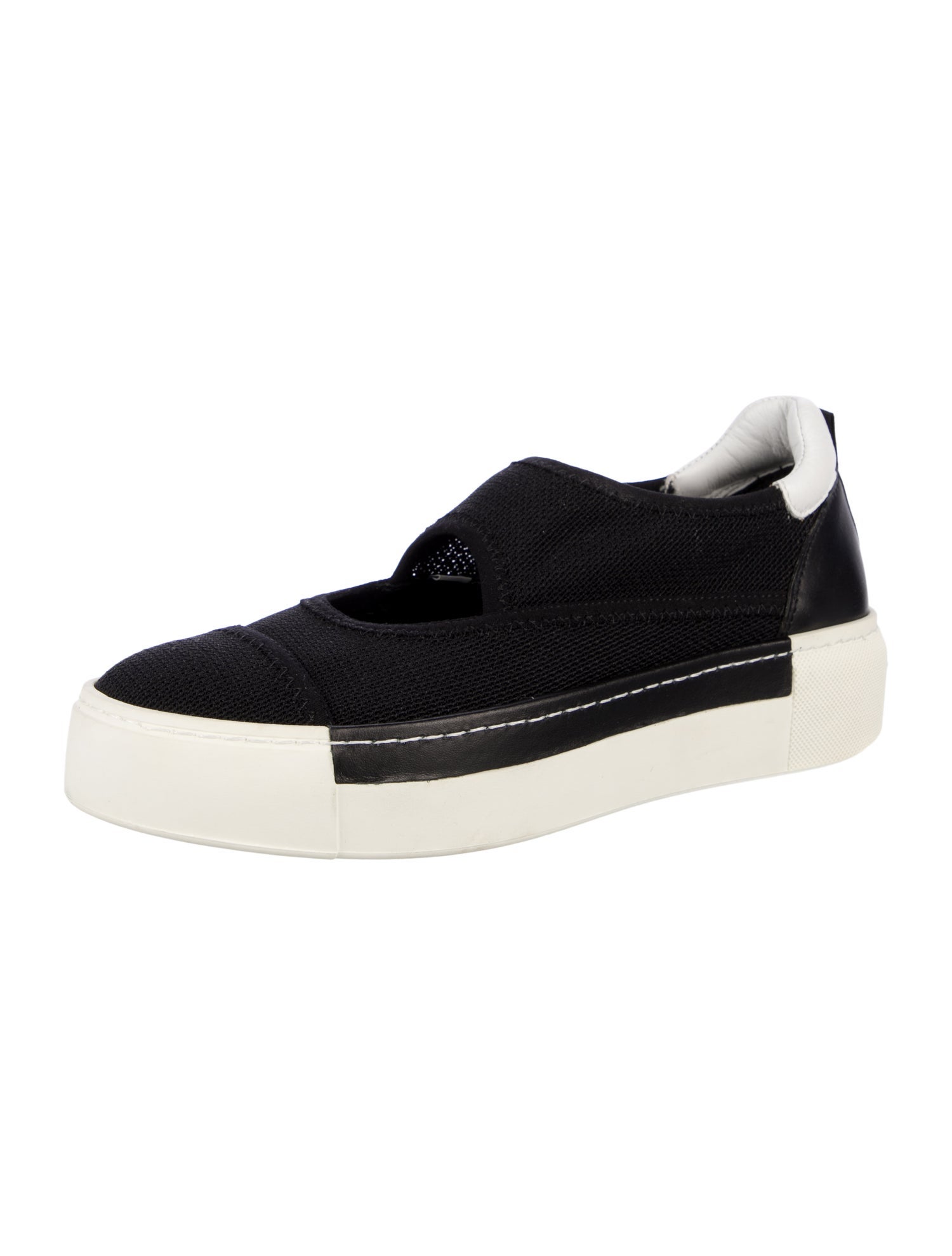 Vic Matie Mesh Leather Trim Embellishment Sneakers