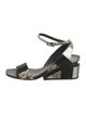 Vic Matie Embossed Leather Sandals