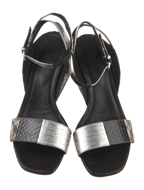 Vic Matie Embossed Leather Sandals