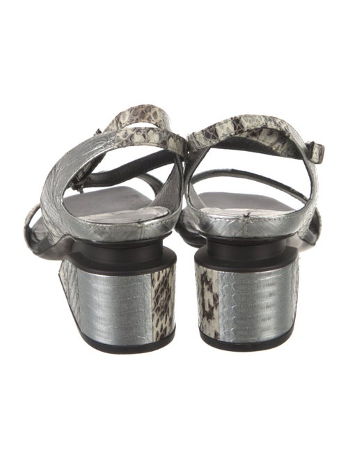 Vic Matie Embossed Leather Sandals