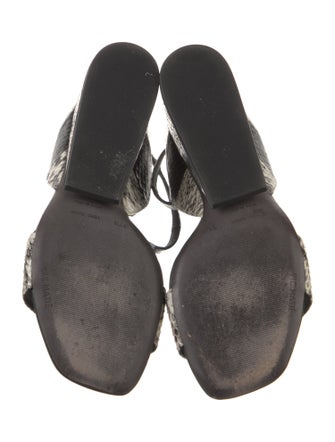 Vic Matie Embossed Leather Sandals