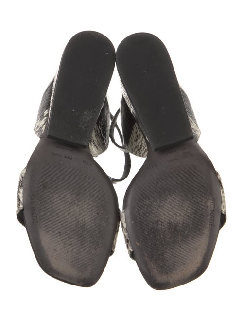 Vic Matie Embossed Leather Sandals