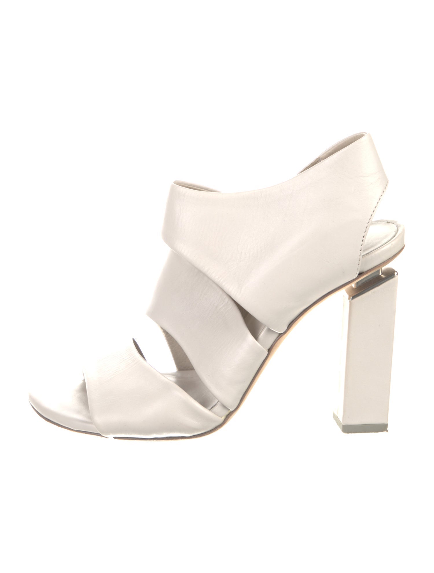 Vic Matie Leather Slingback Sandals