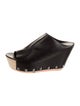 Vic Matie Leather Studded Accents Slides