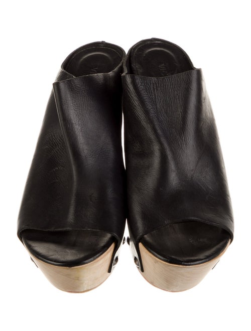 Vic Matie Leather Studded Accents Slides