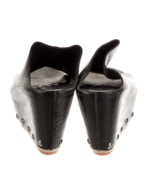 Vic Matie Leather Studded Accents Slides