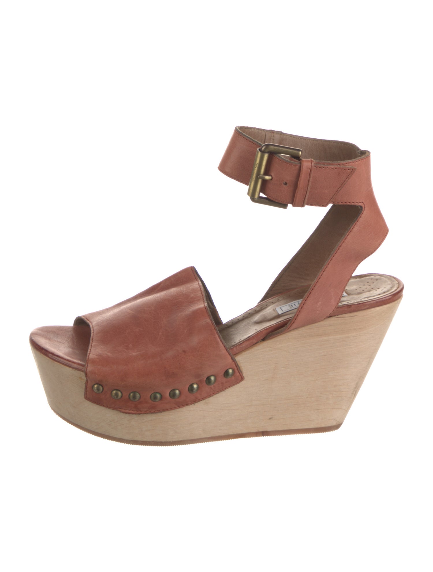 Vic Matie Leather Studded Accents Sandals