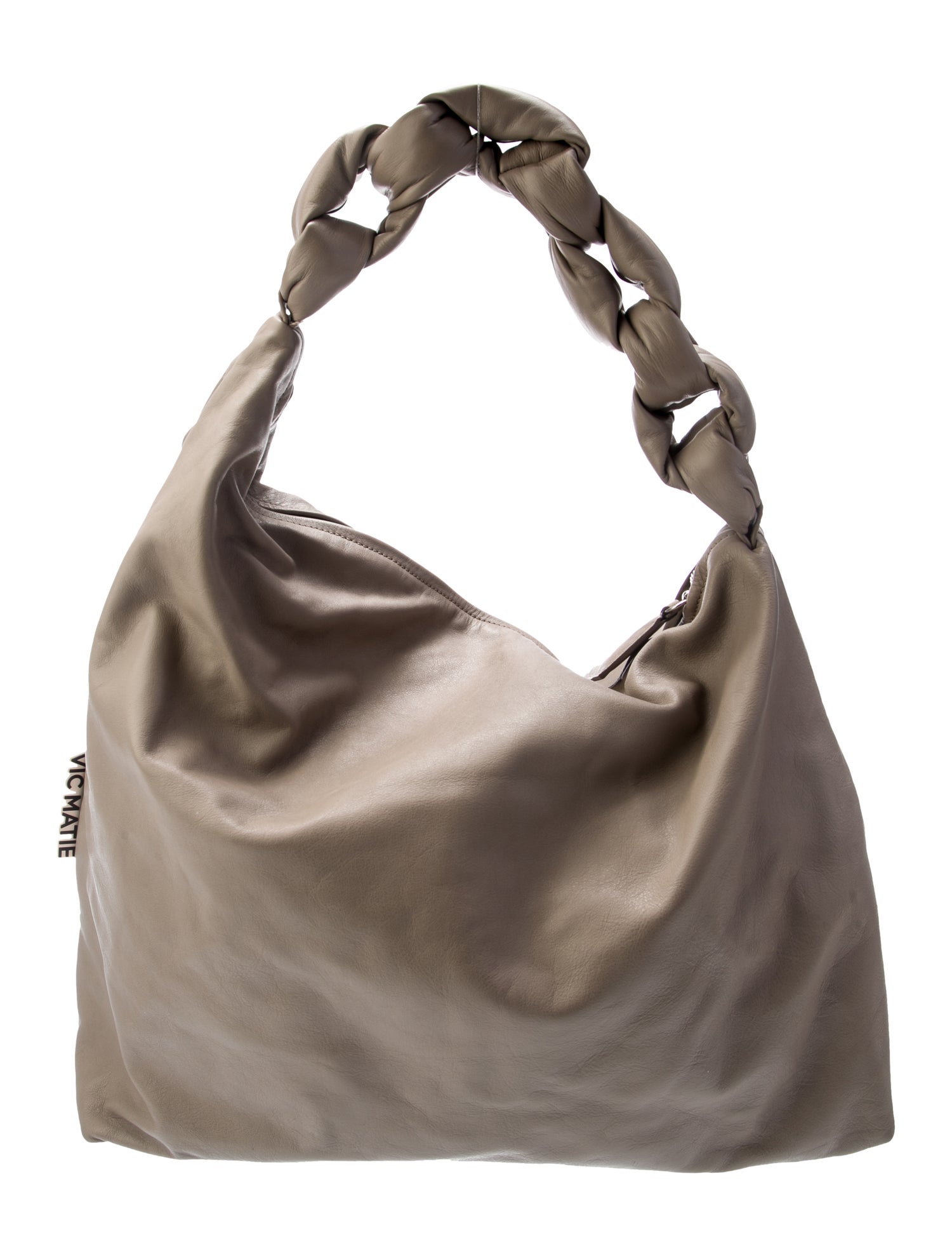 Vic Matie Leather Shoulder Bag