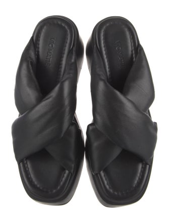 Vic Matie Leather Slides