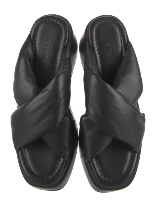Vic Matie Leather Slides