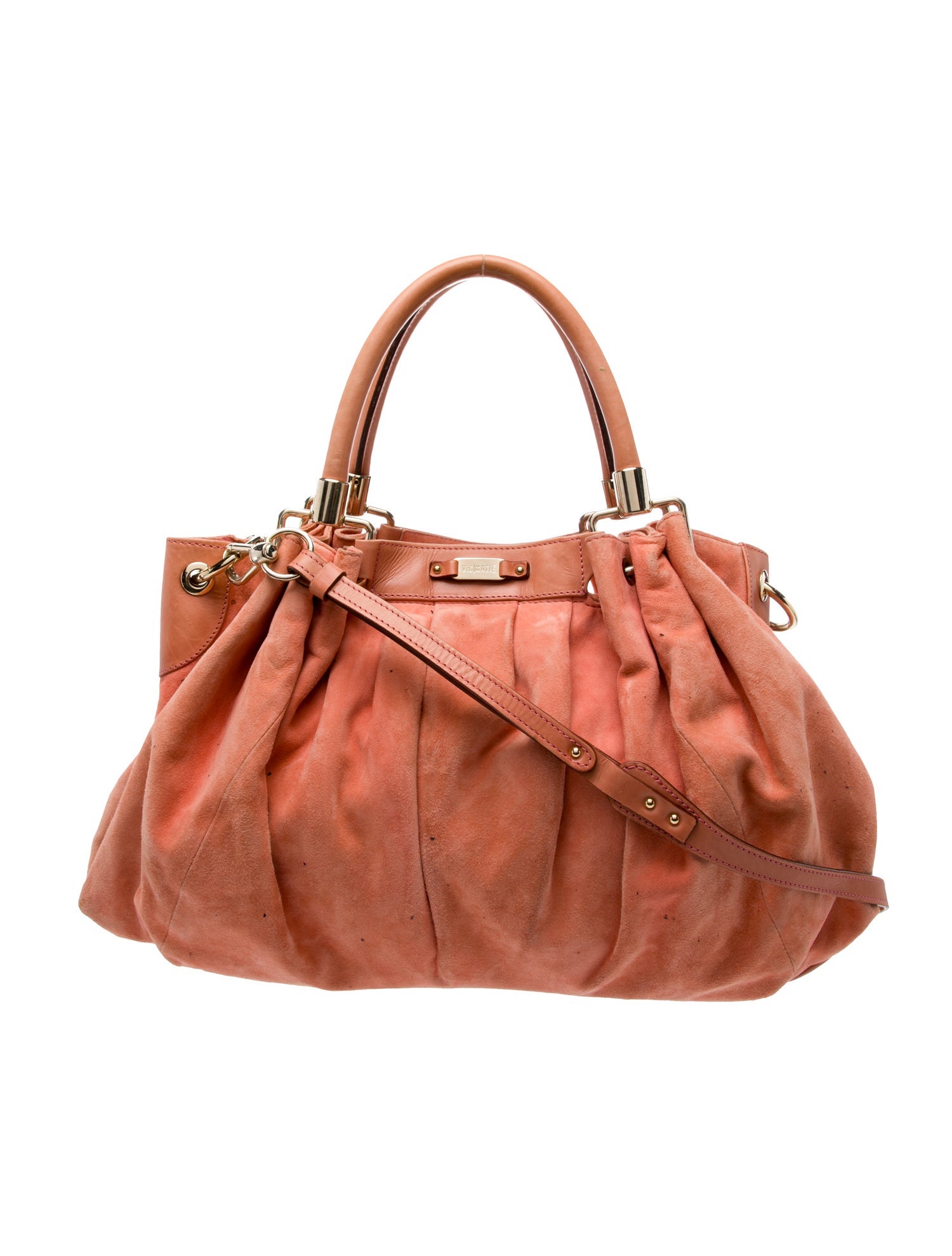 Vic Matie Suede Top Handle Bag