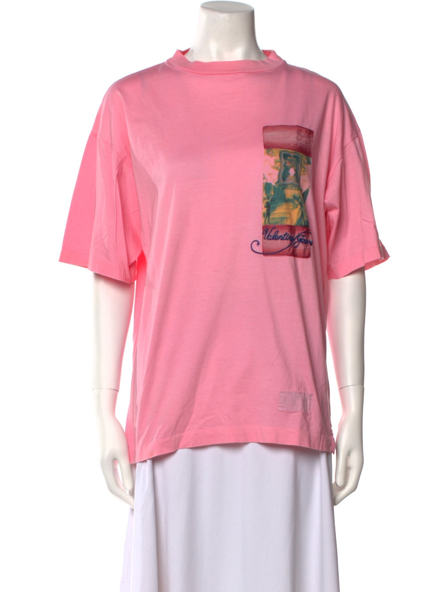 Valentino Jeans Graphic Print Crew Neck T-Shirt