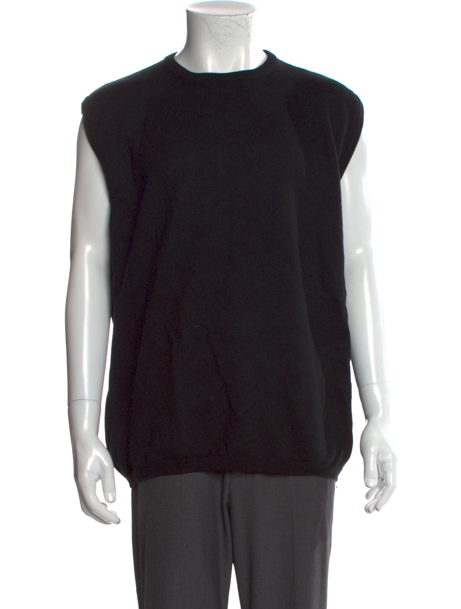 Valentino Jeans Merino Wool Crew Neck Sweater Vest