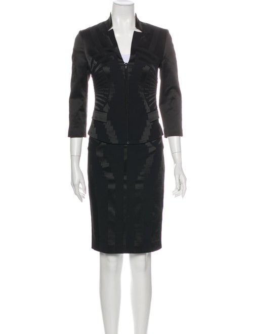 Versace Collection Printed Skirt Set Black