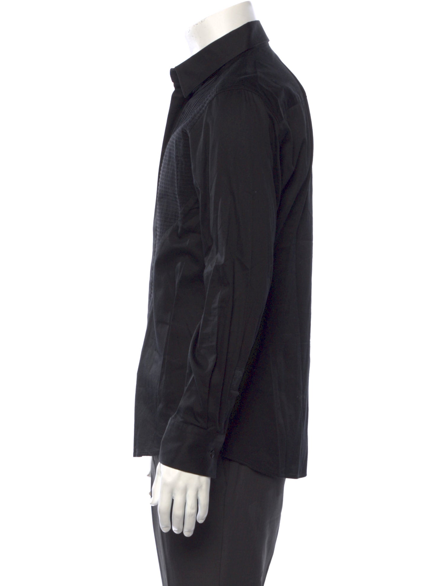 Versace Collection Long Sleeve Tuxedo Shirt