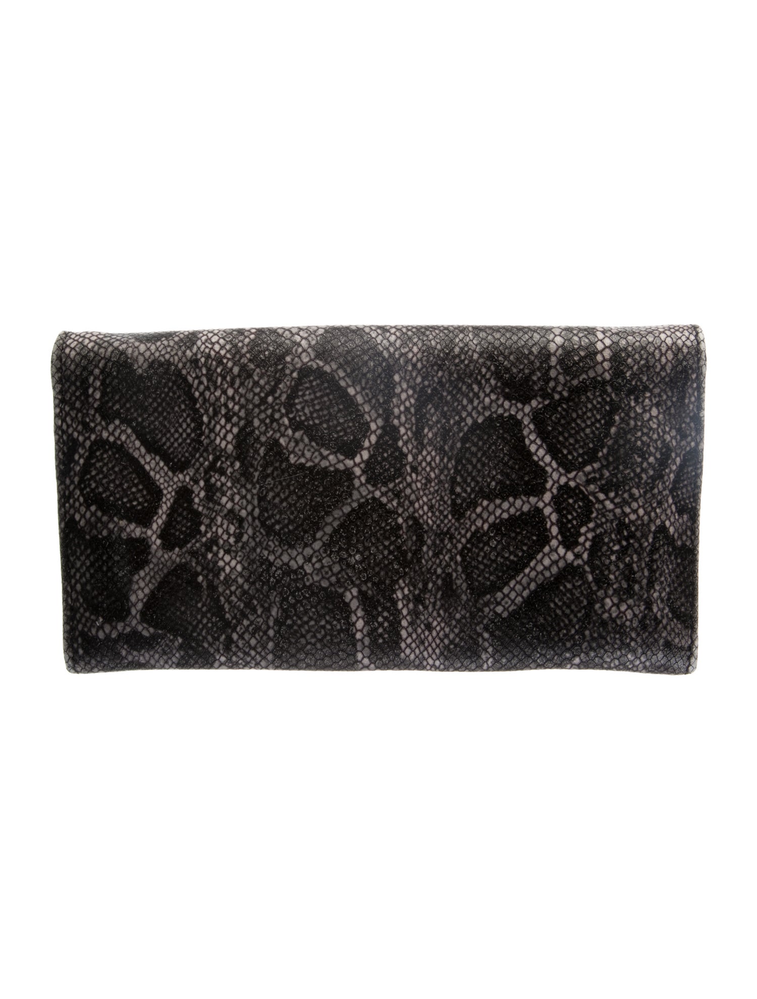 Versace Collection Embossed Leather Printed Wristlet