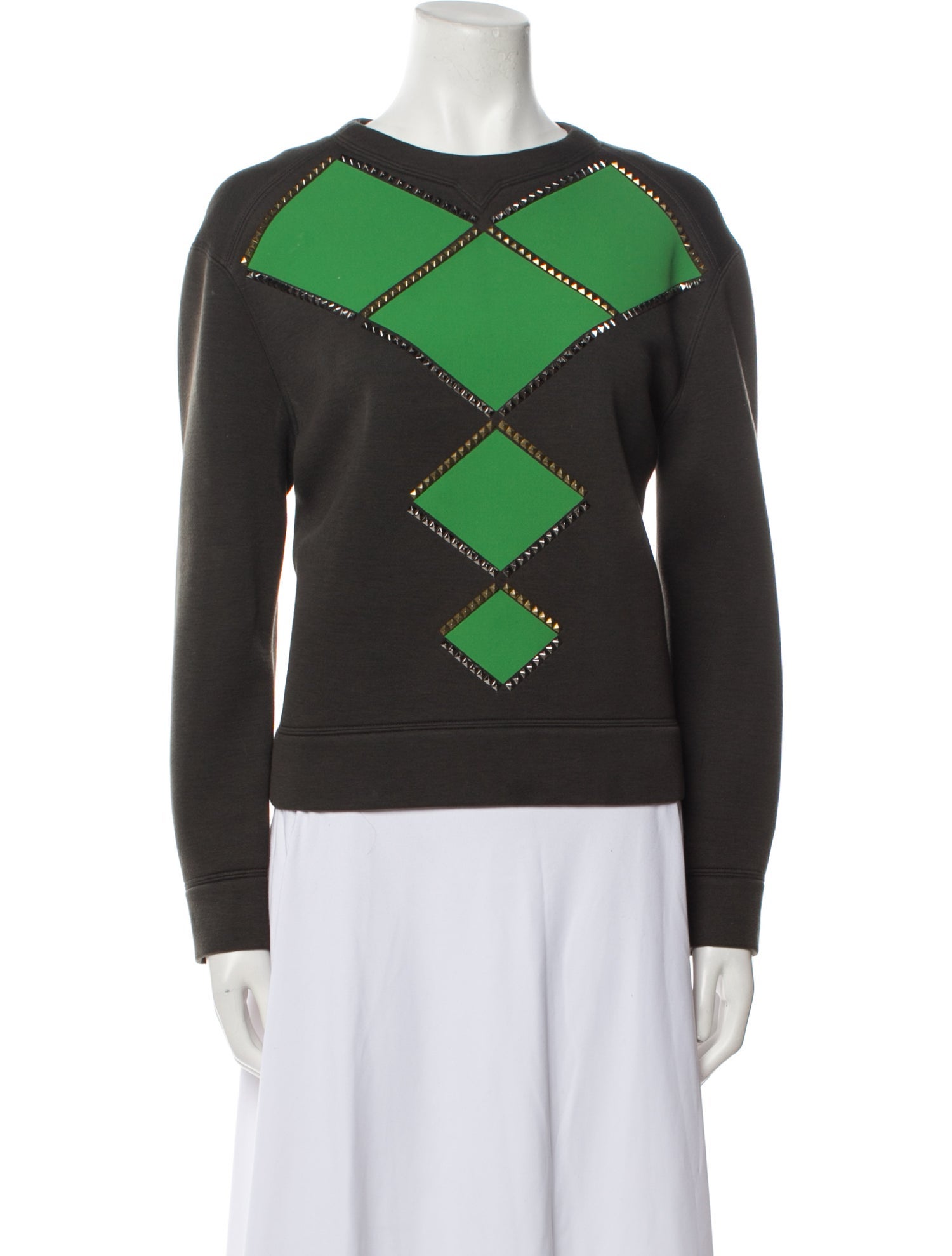 Versace Collection Graphic Print Crew Neck Sweatshirt