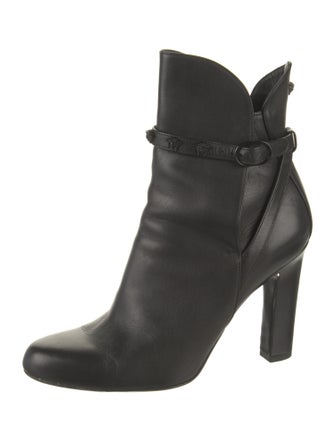 Versace Collection Medusa Insignia Leather Boots