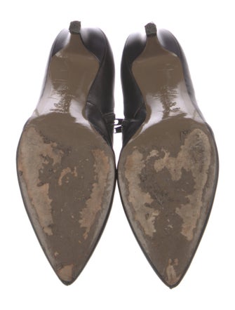 Versace Collection Leather Studded Accents Boots