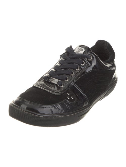 Versace Collection Suede Studded Accents Sneakers