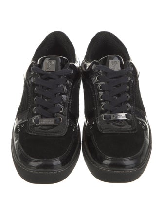 Versace Collection Suede Studded Accents Sneakers