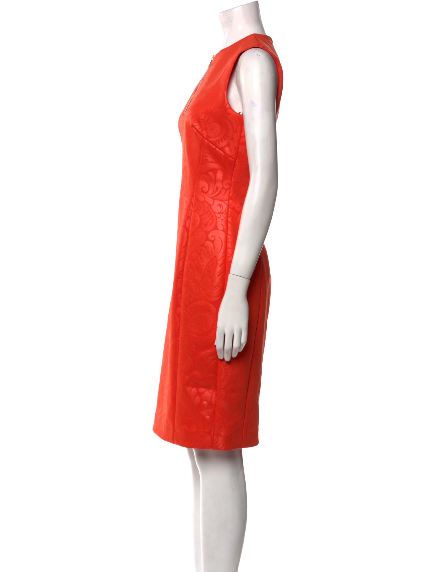 Versace Collection Crew Neck Knee-Length Dress